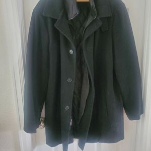 Calvin Klein Men's Black Pea Coat